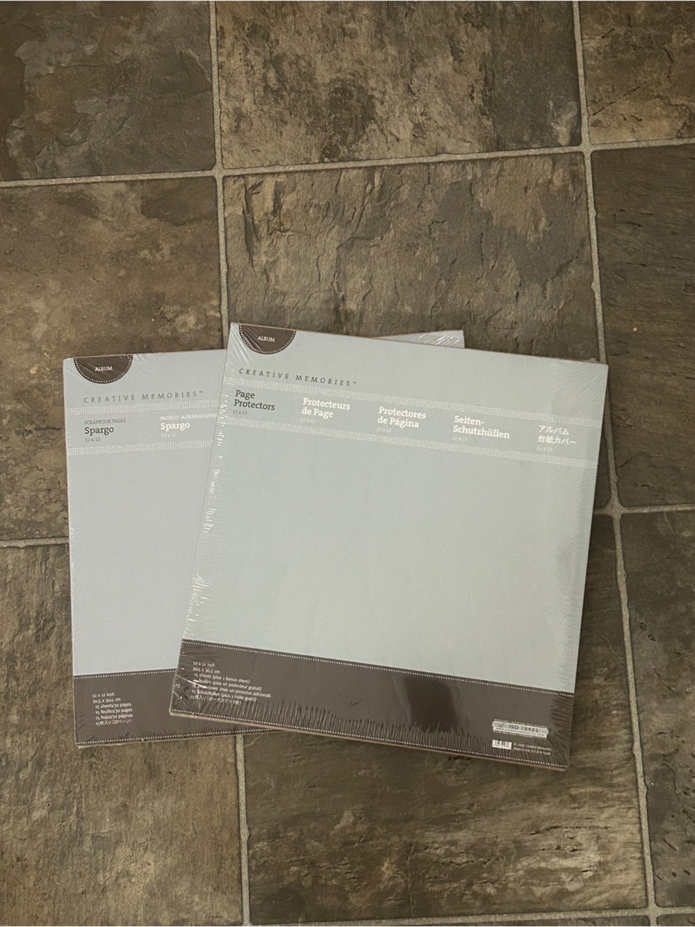 Creative Memories set of SPARGO album pages and page protectors